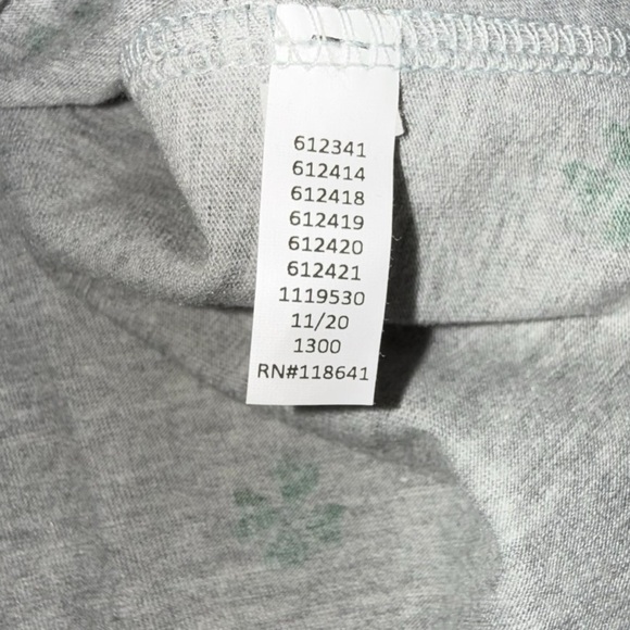 NWT LANE BRYANT Luckiest Clover Graphic Tee - 10/12 Grey/Green - Picture 10 of 11